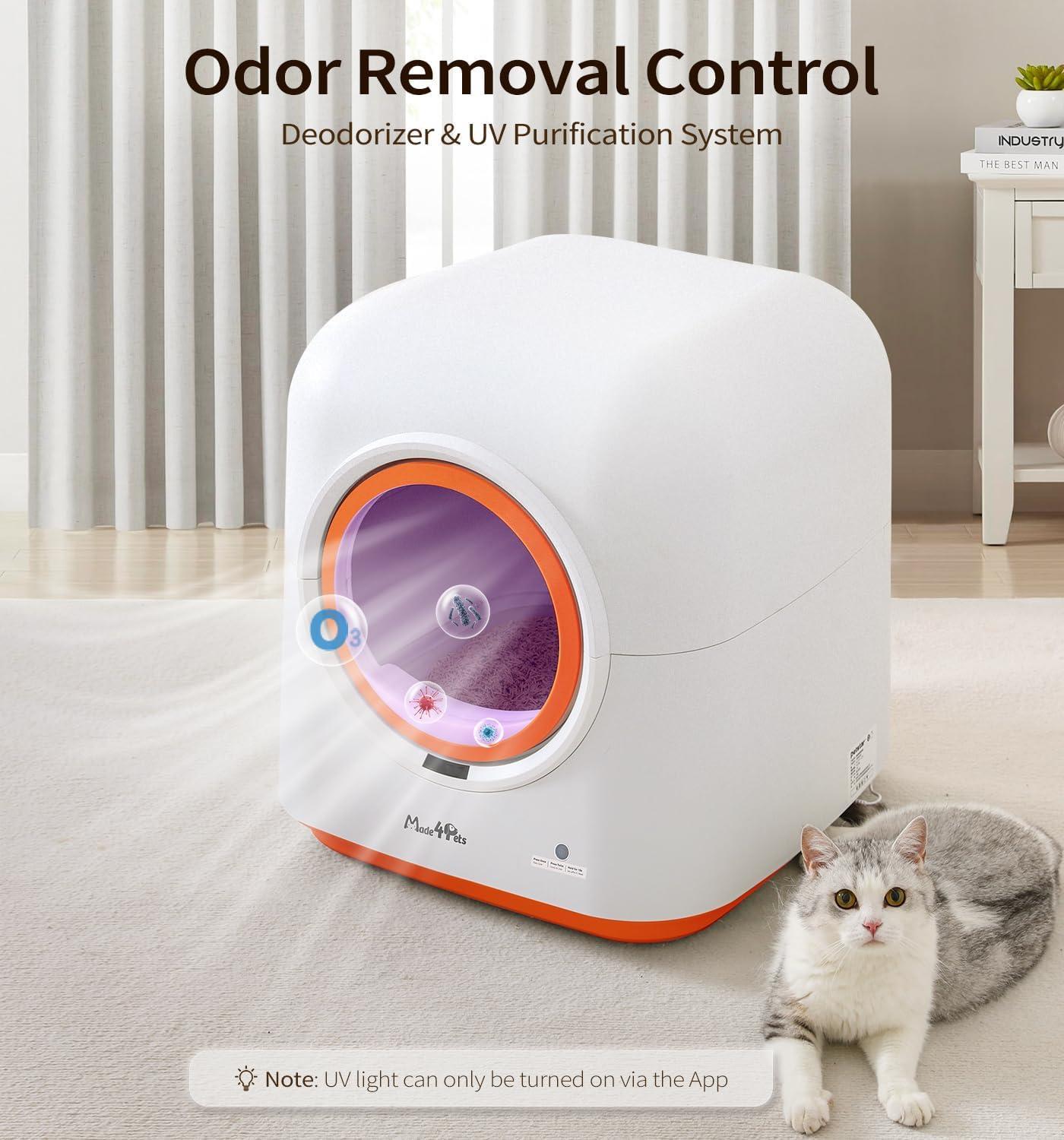 Smart Automatic Cat Litter Box — App Control & Infrared Sensor, Multiple Cats Friendly