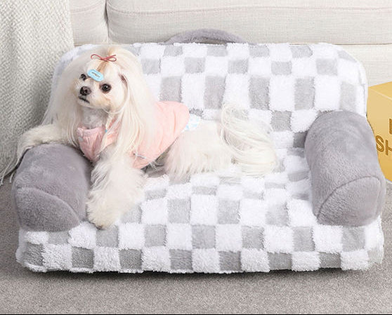 Calming Orthopedic Pet Couch — Eco-Friendly, Removable Cover, Non-Slip